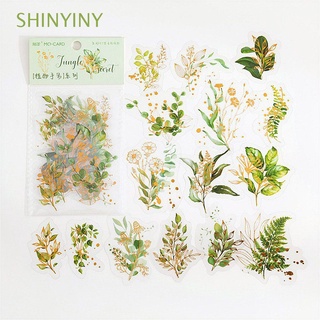 SHINYINY 30Pcs/Pack Colorful PET Diary Scrapbooking Golden Outline Handbook Households Stickers Journal Accessories