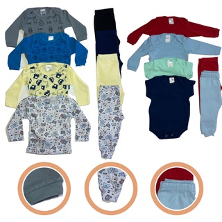 Kit 18 peças com Bolsa Maternidade + Kit roupas Saída de Maternidade bebe menino menina (3)