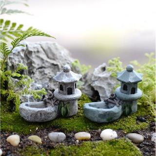 1 Pçs Mini Torre De Piscina Em Miniatura Ornamento Jardim Bonsai Casa De Bonecas Decoração