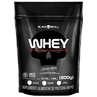 Whey Protein 3W Refil 900g - Black Skull (PRONTA ENTREGA)