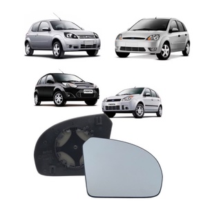 Lente Com Base Subconjunto Ford Fiesta 2003 até 2014 Ford Ka 2008 até 2014 - Refil Espelho Retrovisor