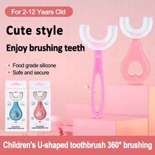 Children's U-Shaped Manual Toothbrush for Babies 2-6-12 Years Old (2)