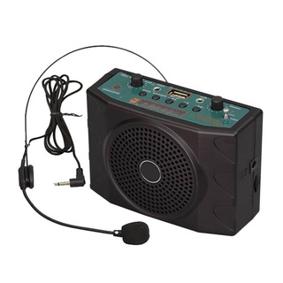 Megafone Amplificador de Voz de Cintura com Microfone e Rádio FM USB Recarregável