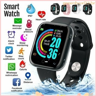 SmartWatch Y68 D20 Relógio com Bluetooth USB com Monitor Cardíaco Smart watch For Iphone Android (1)