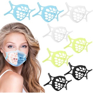 10 Pcs 3D Máscara Suporte, Máscara Facial De Silicone Quadro De Apoio Interno Para Mais Respiração Espaço, Reutilizável Lavável