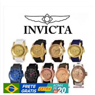 Relógios de silicone masculinos e femininos INVICTA Yakuza, relógios masculinos, relógios em várias cores, entrega aleatória na caixa