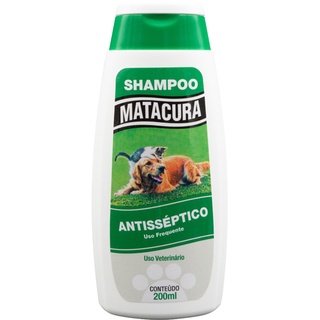 Shampoo pet Caes perfumado e pelos macios uso frequente Matacura antiseptico 200ml