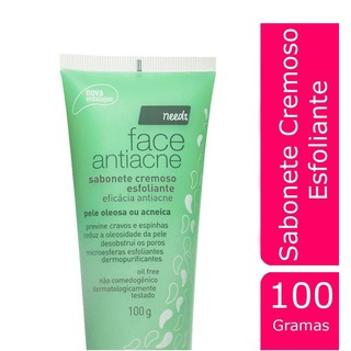 Sabonete Esfoliante Antiacne Facial Pele Oleosa ou Acneica com 100g.