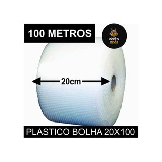Bobina Plástico Bolha 20cm X 100 Metro Para Ecomerce Envio imediato - OPÇÃO EM CAIXA