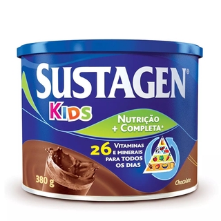 Leite Sustagen Kids Chocolate 380g Lata Suplemento
