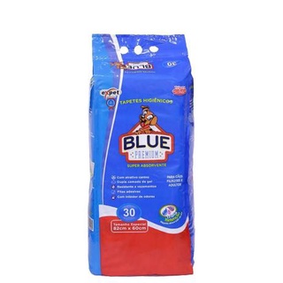 Tapete Higiênico Blue Premium Para Cães 30 Unidades