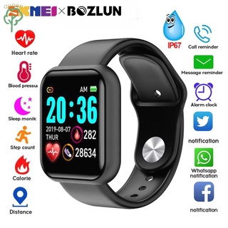 Y68 Smartwatch Bluetooth com Monitor Fitness Cardíaca Masculino