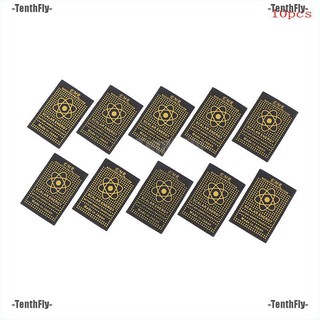 Tenthfly 10 Pçs Adesivo Anti Radiação Para Telefone Com Chip Emr / Escaldeira / Energia Manter A Saúde