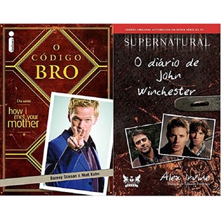 KIT 2 LIVROS O Código Bro + Supernatural - O diário de John Winchester