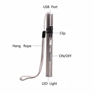 Lanterna LED Recarregável USB 500lm Ferramenta Cree (3)