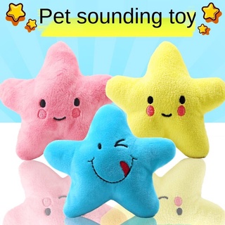 Brinquedos para animais de estimação, gatos e cães, estrelas soando brinquedos de pelúcia, suprimentos para animais de estimação