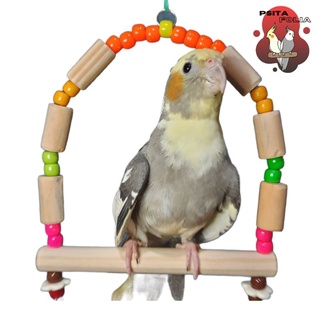 Balanço Brinquedo para Calopsita, Agapornis, Periquitos e outras aves