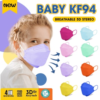 【Entrega rápida】 Kit 10 Estilos infantil Máscara Pff2 KF94/KN95 Unidade Máscaras Proteção Respiratória(4-12 years old)