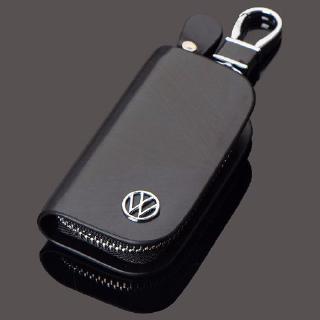 Genuine Leather Car Key Cover Holder KeyChain Key Case For VW Golf 5 6 7 Jetta MK5 MK6 MK7 Tiguan Passat B6 B7 (1)