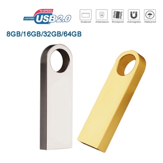[In Stock ] USB Flash Drive 64GB 32GB 16GB 8GB Metal Pendrive For Laptop Car TV Thumb Stick Memory Storage U Disk 2.0