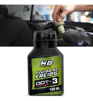 Fluido Oleo de Freios Dot-3 Automotivo Alta Performance HB 100 ml (1)