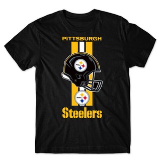 Camiseta Camisa da NFL do Pittsburgh Steelers / Preta / Branca
