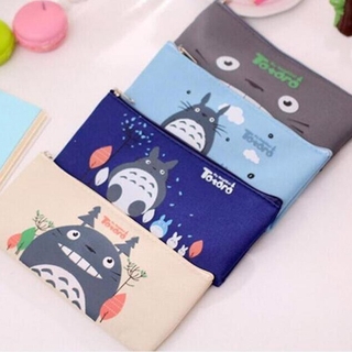 Bonito Tecido Kawaii Lápis Caso Encantador Dos Desenhos Animados Totoro Pen Bags Para Crianças Material De Escola Estudante