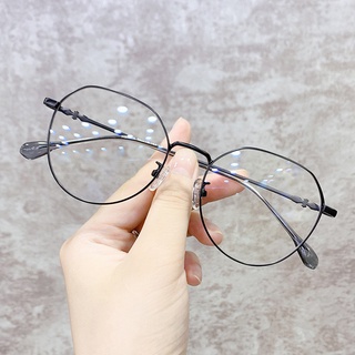 Óculos Com Lentes Substituível Anti Radiação Para Mulheres Estilo Coreano
