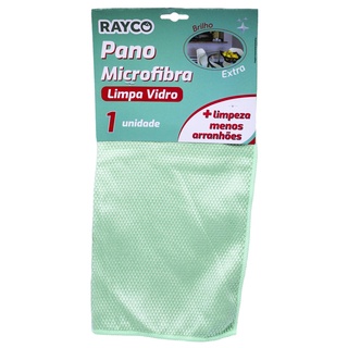 Pano de Microfibra Limpa Vidros 35x35cm Rayco