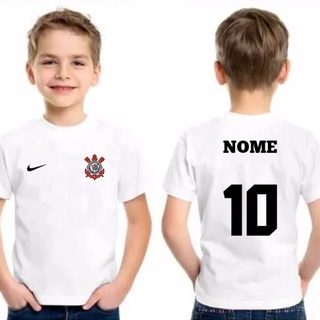 Camiseta Corinthians Infantil Personalizada Com Nome