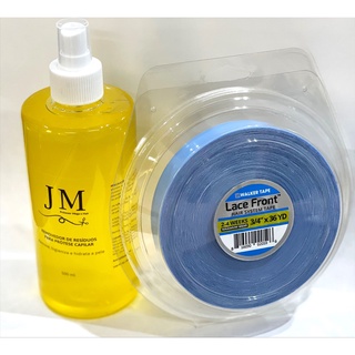 Kit removedor 500ml + Fita Lace Front (Azul) 3/4 36M
