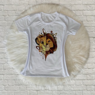 Blusa T-shirt Feminina Camiseta Rei Leão