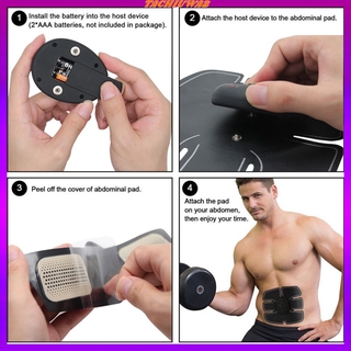 Estimulador ABS Fitness de Músculos Abdominais/Corpo p/ Treino (6)