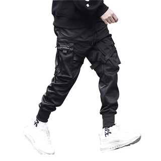 [ASBR] Ribbons Harem Joggers Men Cargo Pants Streetwear Hip Hop Pockets Track Pant (6)
