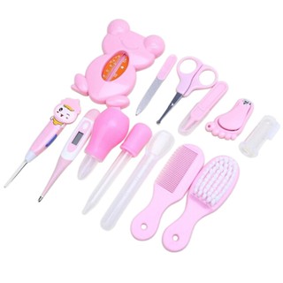 [Flamingo] 13pcs/Set Newborn Baby Kids Nail Hair Health Care Thermometer Grooming Brush Kit (5)