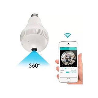 Camera Lampada 360 Ip Segurança Espia Wifi Paronamic V380 Pro (4)