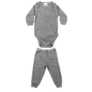 Conjunto Infantil Body e Calça Cinza – Ideal Têxtil
