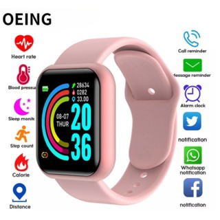 Y68 D20 Relógio Smart Watch com Bluetooth USB com Monitor Cardíaco Smartwatch