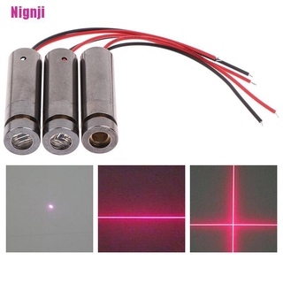 [Nignji] 650nm 5mW red point / line / cross laser module head glass lens focusable
