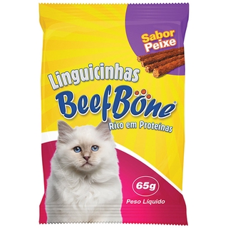 Linguicinha Para Cachorros e Gatos BeefBone de Peixe 65g Envio em 24h