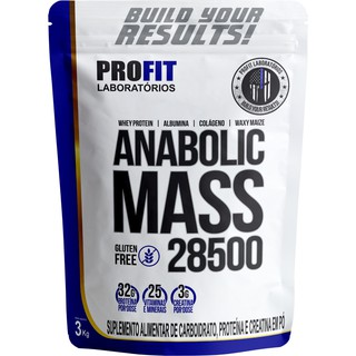 Anabolic Mass 28500 Hipercalórico Ganho de Peso 3kg Profit Labs