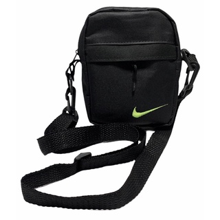 bolsa lateral unissex Nike preta 3 bolsos com alça lateral