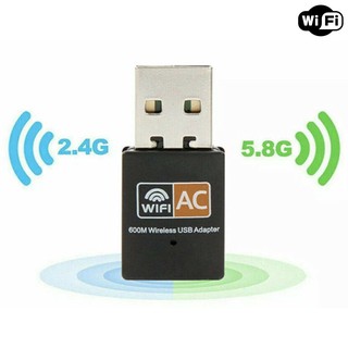 Adaptador WiFi Dual Band 2.4 / 5GHz 600mbps Wireless 5G - USB