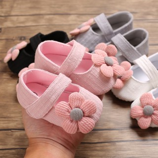 Sapato/Tênis Infantil De Princesa Com Sola Flexível Antiderrapante Estampa De Flores Para Bebês/Recém Nascidos/Meninas