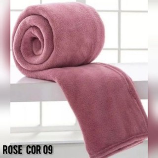 Cobertor Manta Casal Microfibra Cores Lisas Toque Macio (5)