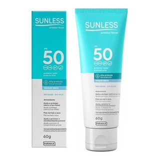 Protetor solar sunless facial fator 50fps toque seco 50g (2)