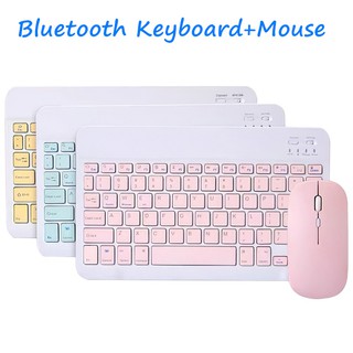 Mini Wireless Keyboard Bluetooth Keyboard For ipad Phone Tablet For iPad Bluetooth Keyboard and Mouse For IOS Android