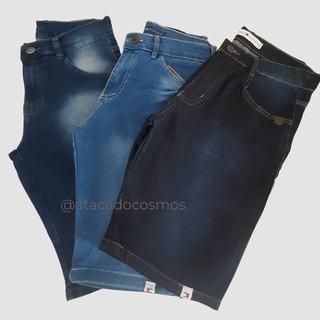 Bermuda Jeans Masculina Lycra Elastano TAM 40