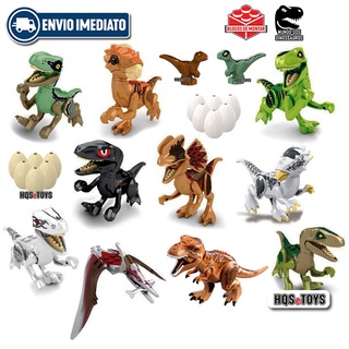 Dinossauro Jurassic Park Raptor Pterossauro Dilofossauro Blocos de Montar Compativel LEGO HQSeTOYS (1)