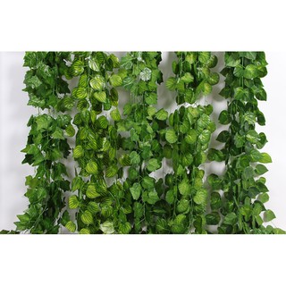 2 M Ivy Folha Garland Planta Verde Videira De Plástico Folhagem Quintal Jardim Home Decor